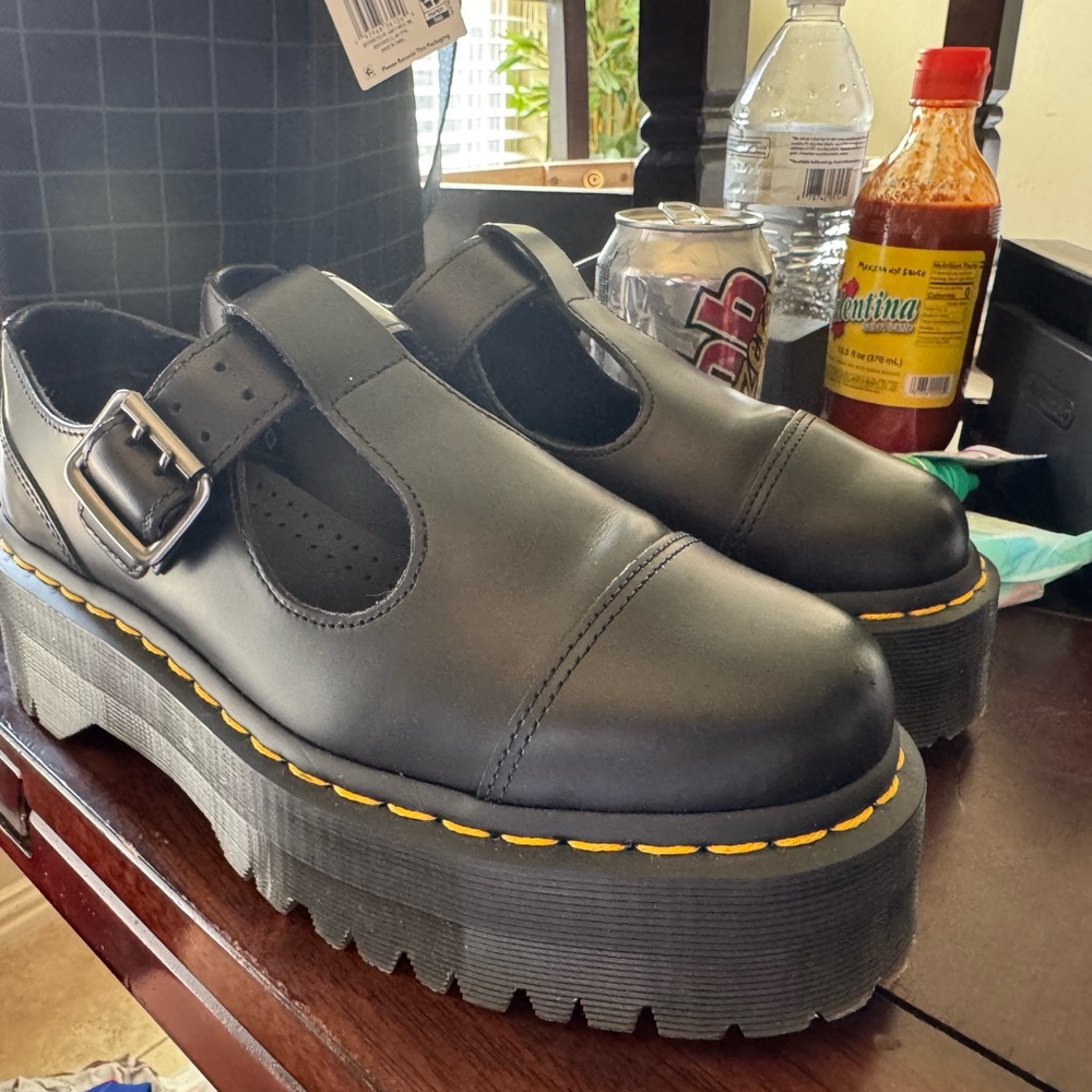 Dr. Martens Black Platform Shoes